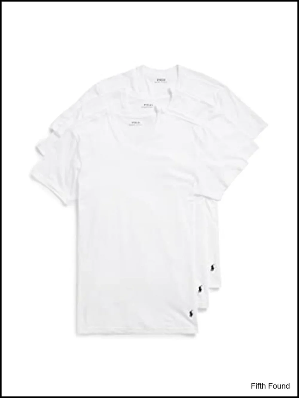 Men's Classic Fit Cotton V-Neck Undershirt 3-Pack Moisture-Wicking